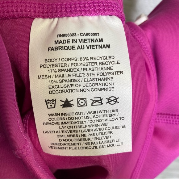 Nike Dri Fit Pink Mesh Legging Size Small - Picture 7 of 9